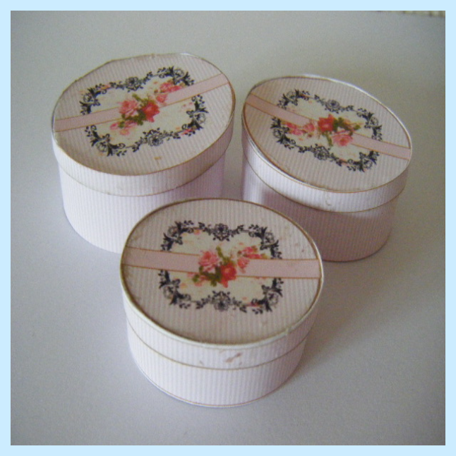 3 FLORAL HAT BOXES DOWNLOAD (image for) 3 FLORAL HAT BOXES DOWNLOAD